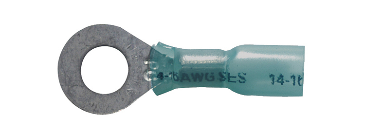 MasterLink&reg; Seal Crimp Ring Terminals - 16-14 ga - #6 - Q10